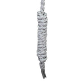 Best Ever Braided Mule Tape Halter w/ 8.5' Lead- Silver