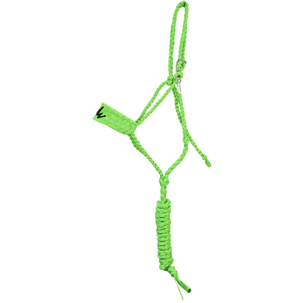 Best Ever Braided Mule Tape Halter w/ 8.5' Lead- Lime Green