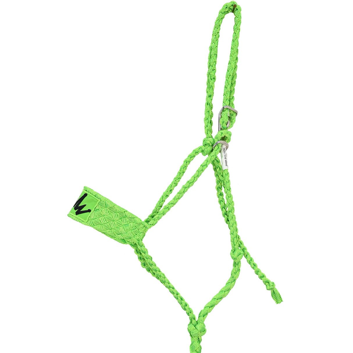 Best Ever Braided Mule Tape Halter w/ 8.5' Lead- Lime Green
