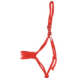 Best Ever Braided Mule Tape Halter w/ 8.5' Lead- Red