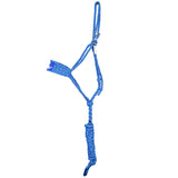 Best Ever Braided Mule Tape Halter w/ 8.5' Lead- Turquoise