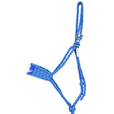 Best Ever Braided Mule Tape Halter w/ 8.5' Lead- Turquoise