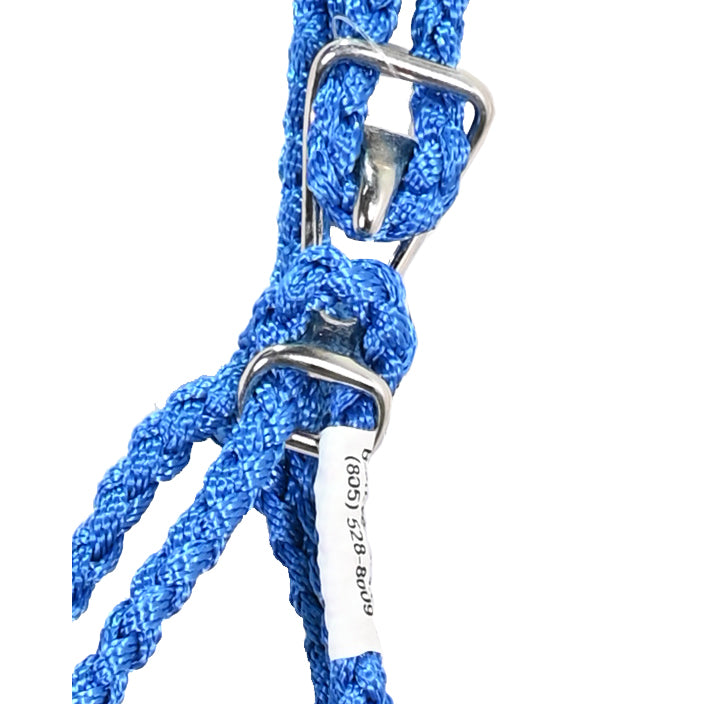 Best Ever Braided Mule Tape Halter w/ 8.5' Lead- Turquoise