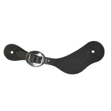 Berlin Custom Leather Women's Black Contoured Spur Straps