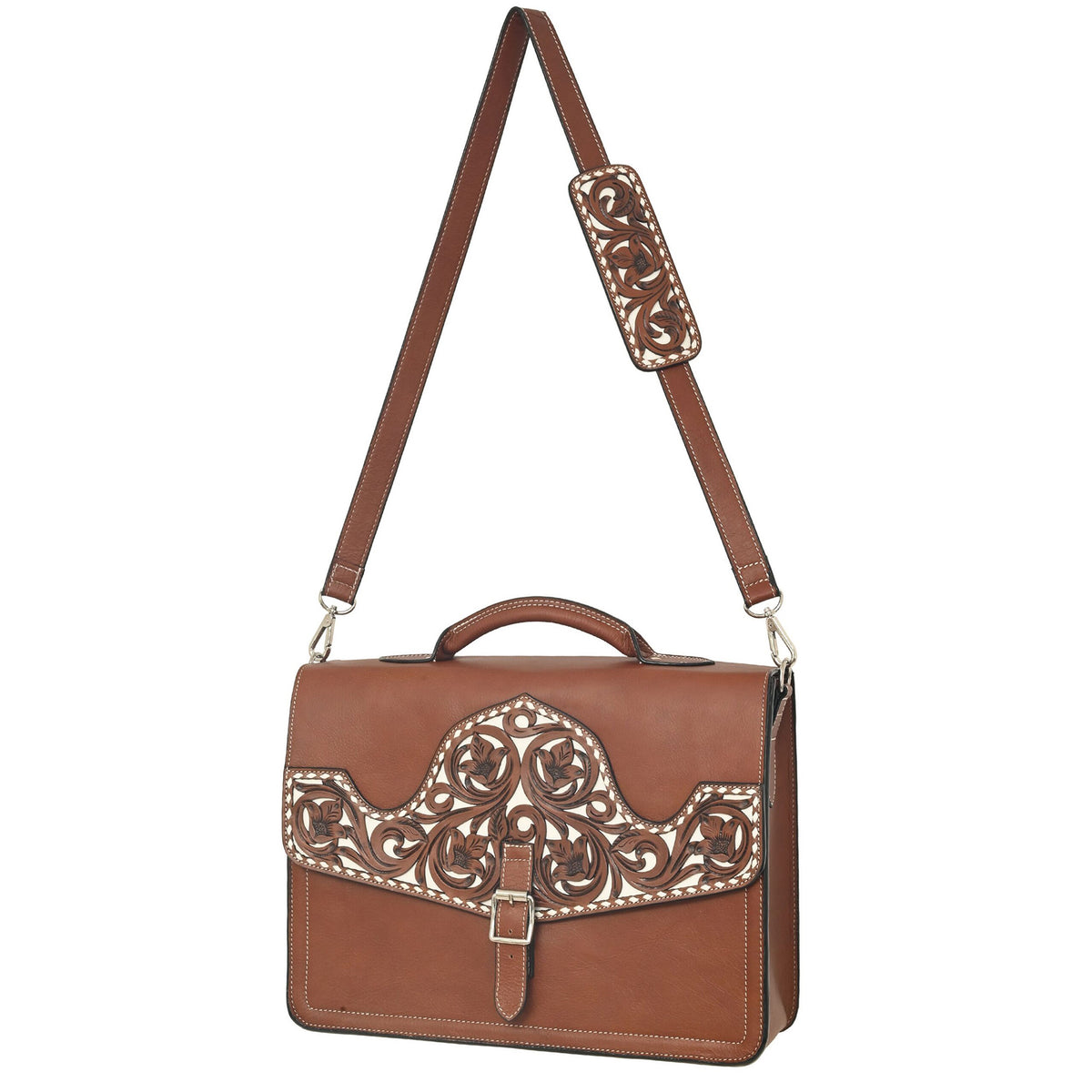Rafter T Ranch Co. The Boss's Briefcase- Brown