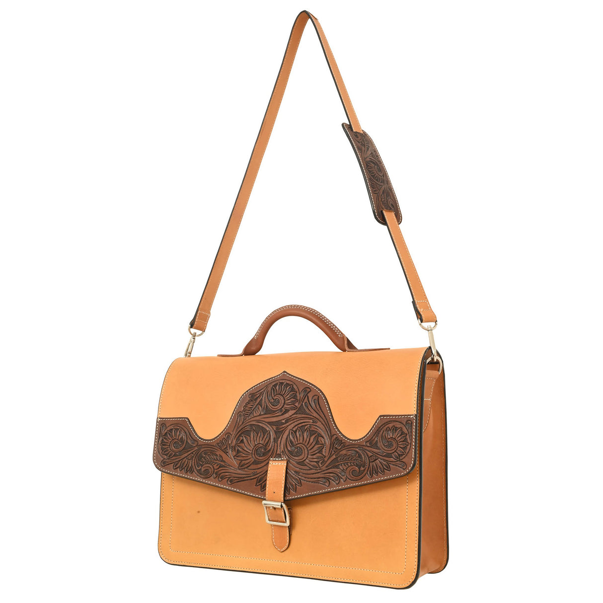 Rafter T Ranch Co. The Boss's Briefcase- Toffee