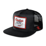 RopeSmart Black Trucker Cap with Rodeo Life Patch