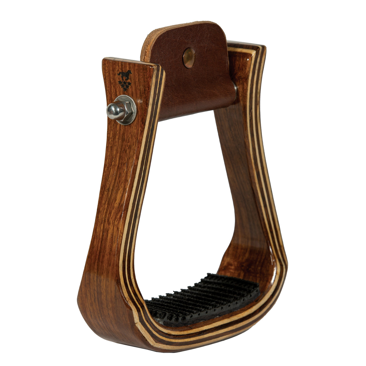 Professional's Choice Dark Wood Barrel Stirrups