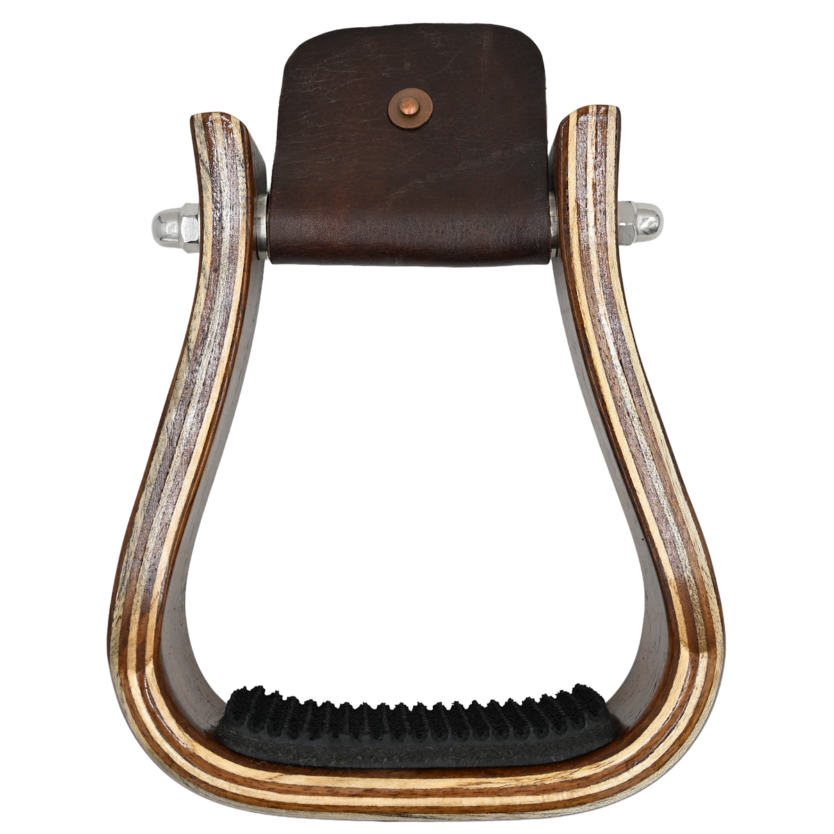 Professional's Choice Dark Wood Barrel Stirrups