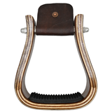 Professional's Choice Dark Wood Barrel Stirrups