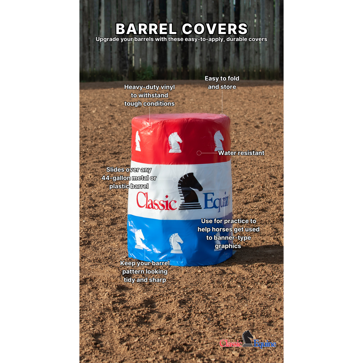 Classic Equine Barrel Covers- Set of 3