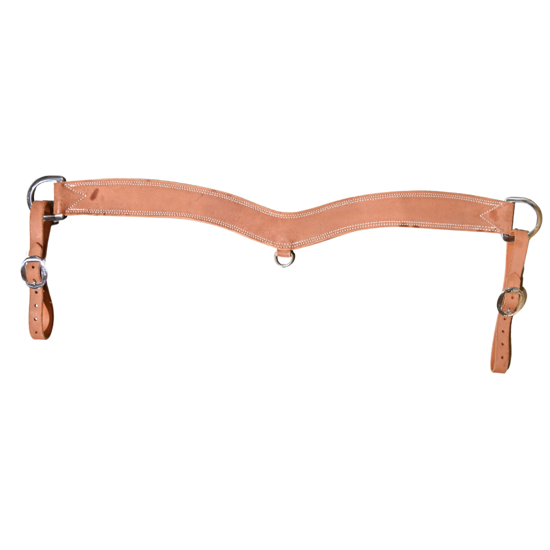 Berlin Custom Leather 2 3/4" Roughout Steer Tripping Breast Collar