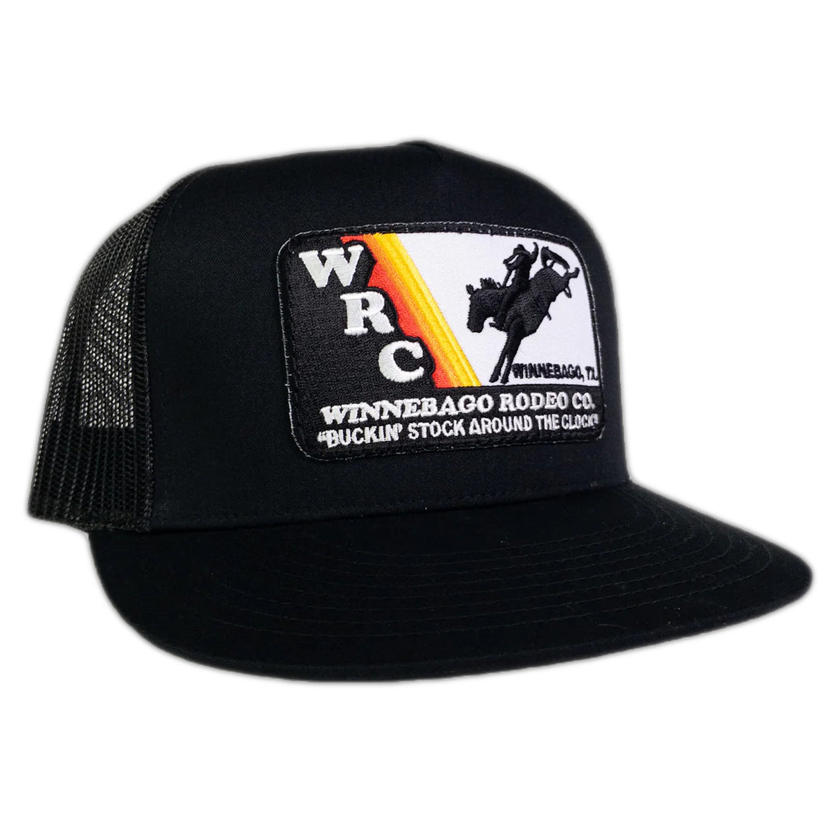 Rodeo Time Black WRC Patch Snapback Cap