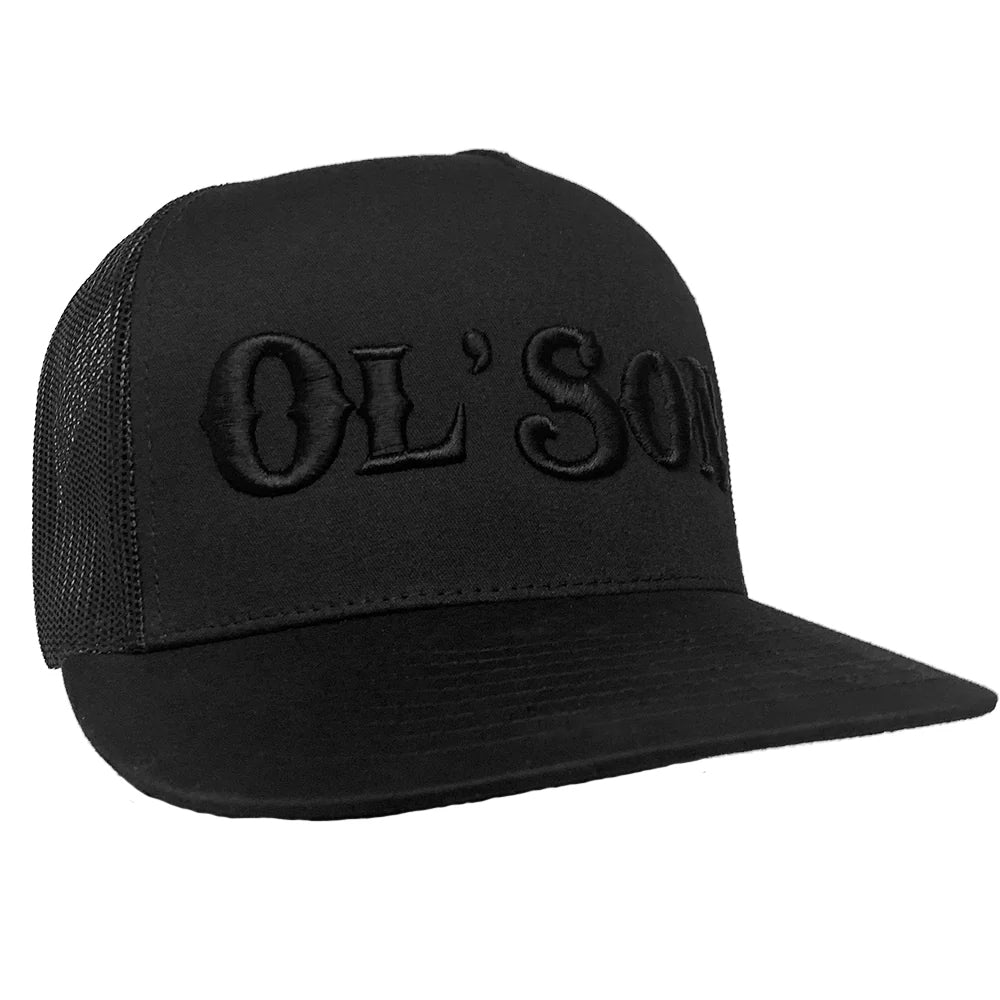 Rodeo Time Ol' Son Black on Black Mesh Snapback Cap