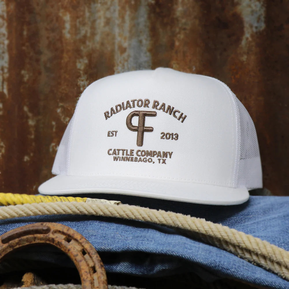 Rodeo Time Radiator Ranch White on White Mesh Snapback Cap