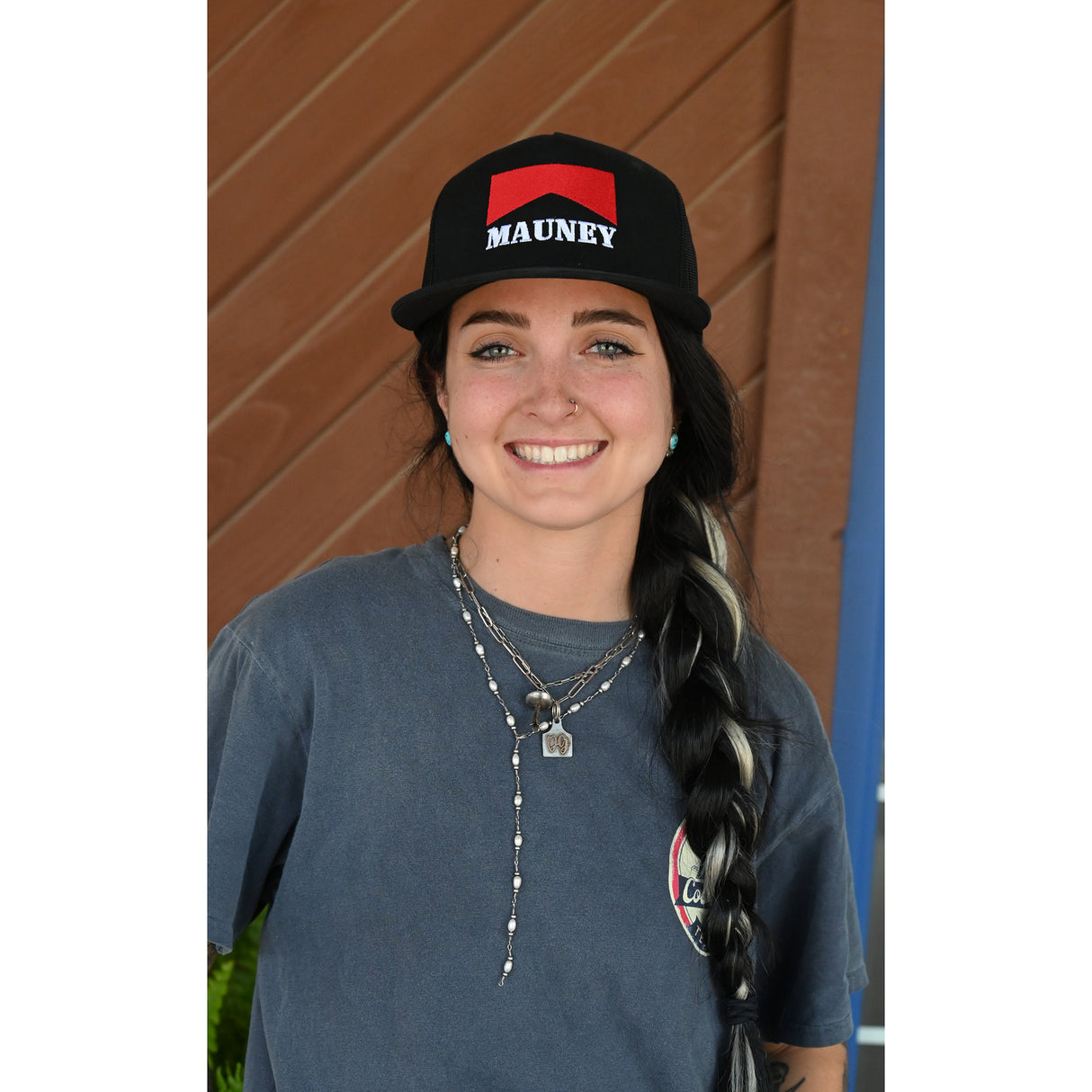Rodeo Time Mauney Black on Black Mesh Snapback Cap