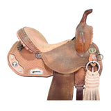 Used 13.5" Double J Pozzi Pro Racer Barrel Racing Saddle