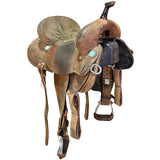 Used 14" Double J Pozzi Pro Barrel Racing Saddle