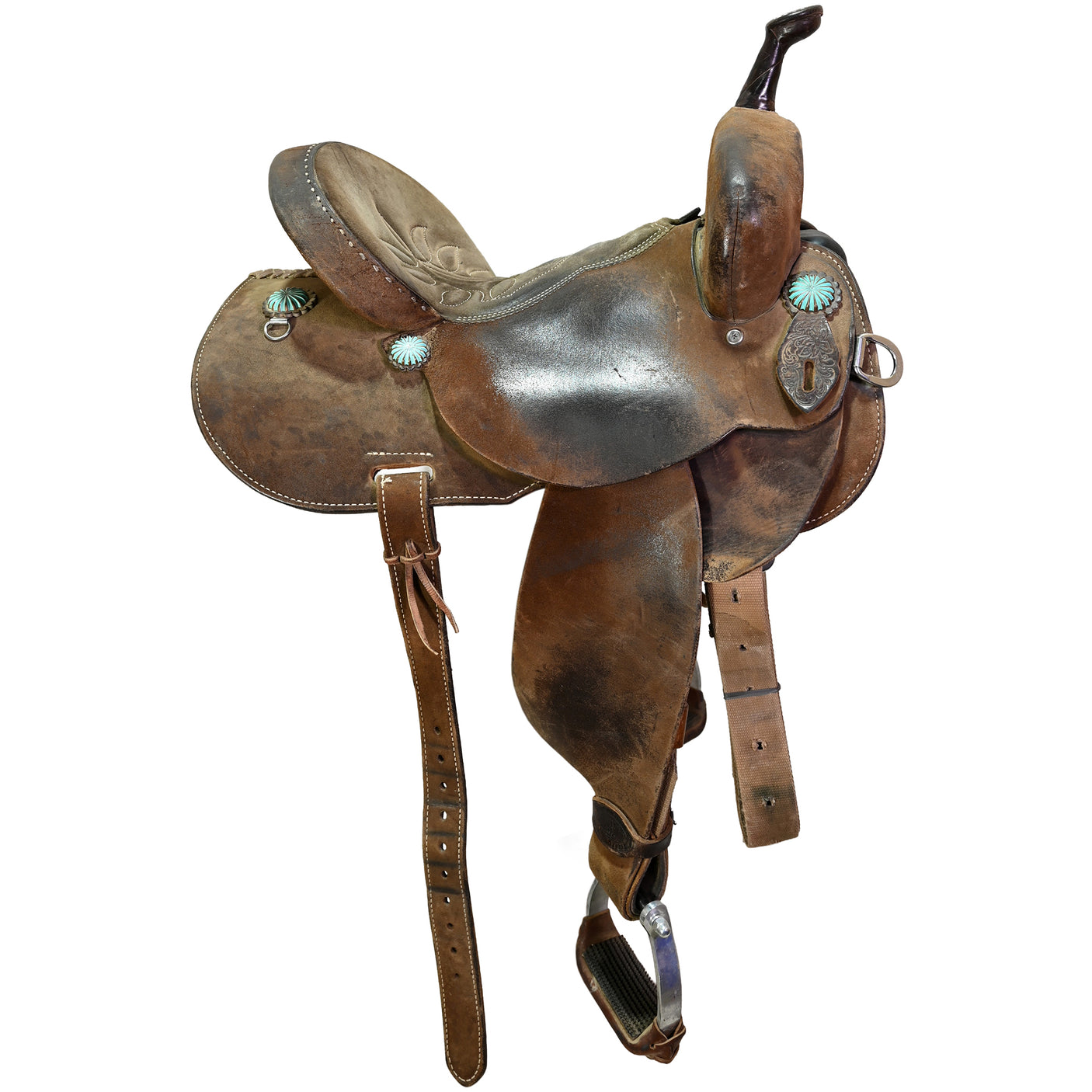 Used 14" Double J Pozzi Pro Barrel Racing Saddle