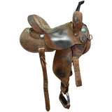Used 14" Double J Pozzi Pro Barrel Racing Saddle