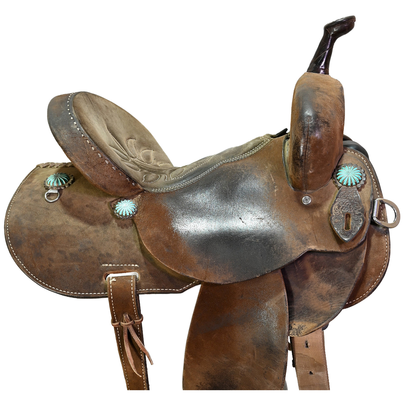 Used 14" Double J Pozzi Pro Barrel Racing Saddle