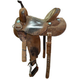 Used 14" Double J Pozzi Pro Barrel Racing Saddle