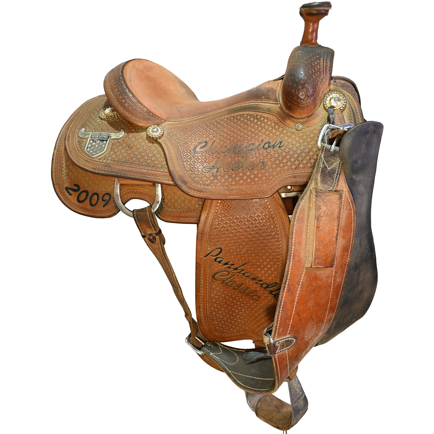 Used 14.5" Martin Trophy Team Roping Saddle