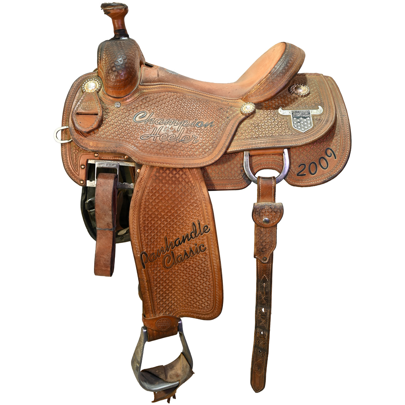 Used 14.5" Martin Trophy Team Roping Saddle