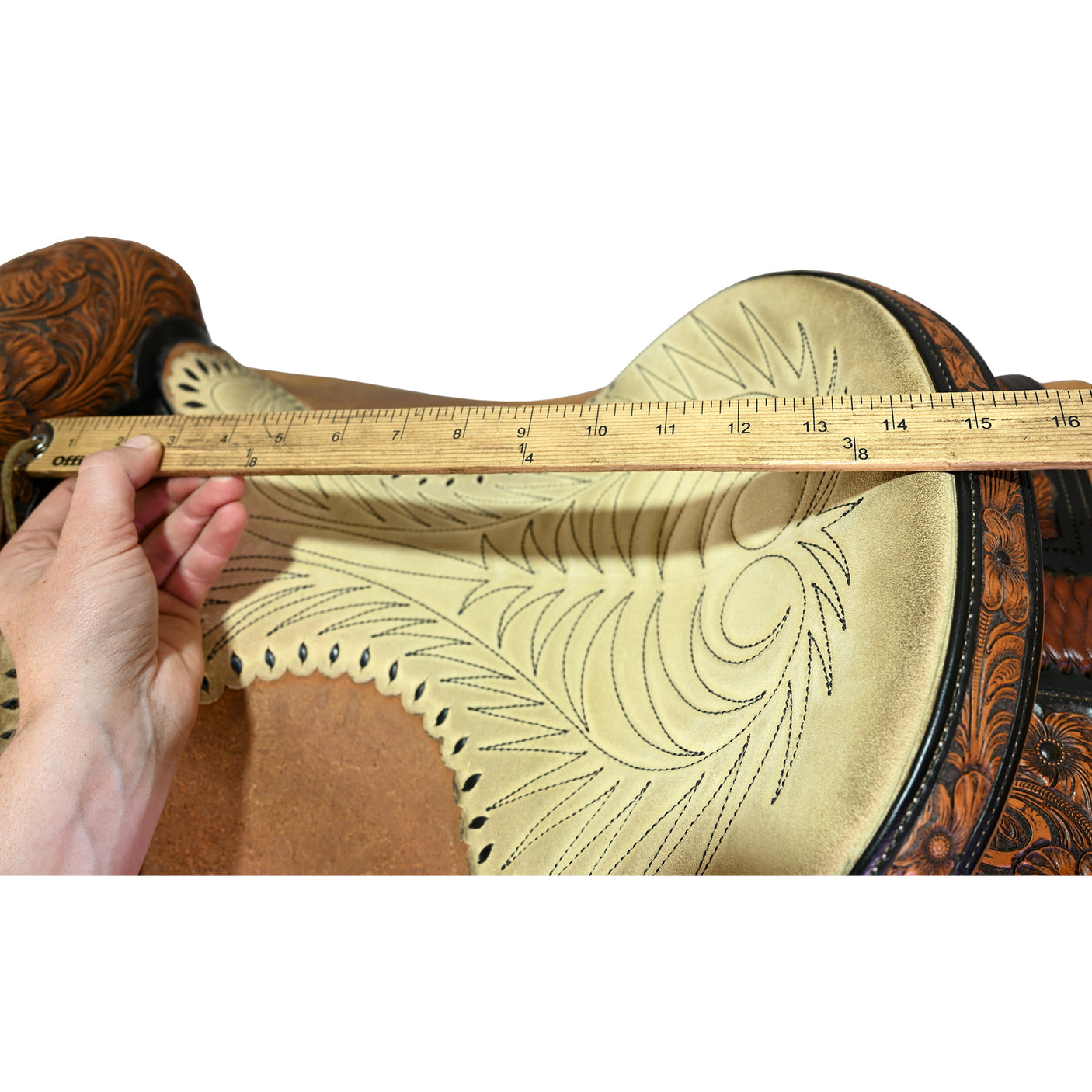 Used 14.5" Monty Reedy Team Roping Saddle