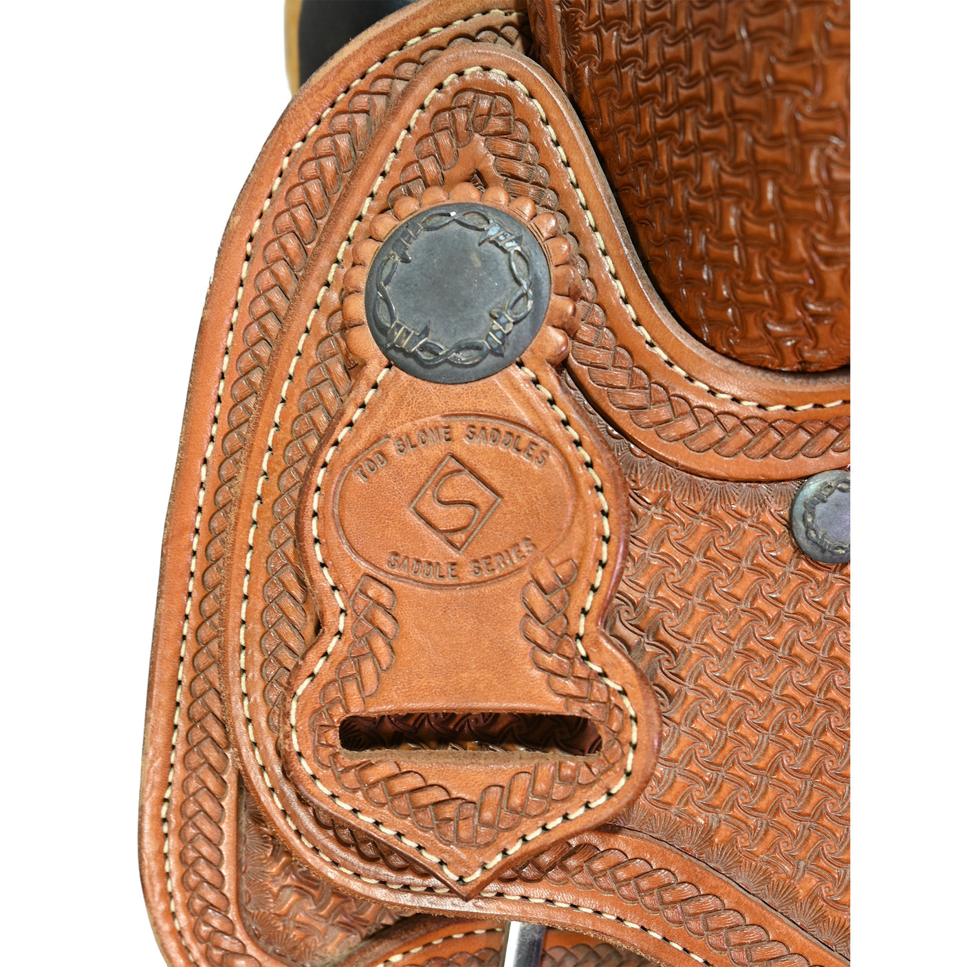 Used 14.5" Tod Slone Trophy Team Roping Saddle