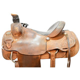 Used 14.75" No Maker Team Roping Saddle