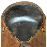 Used 14.75" No Maker Team Roping Saddle