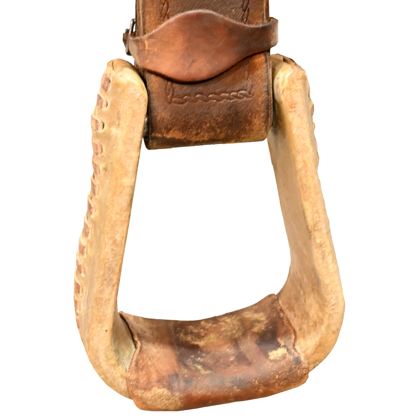 Used 14.75" No Maker Team Roping Saddle
