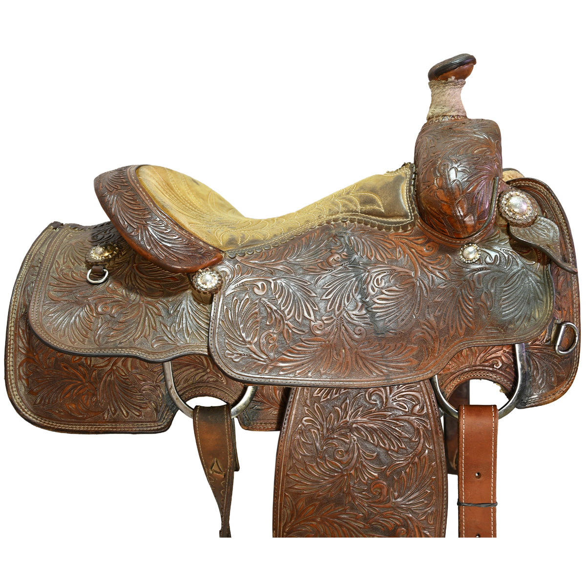 SOLD! Used 14" Ammerman Calf Roping Saddle
