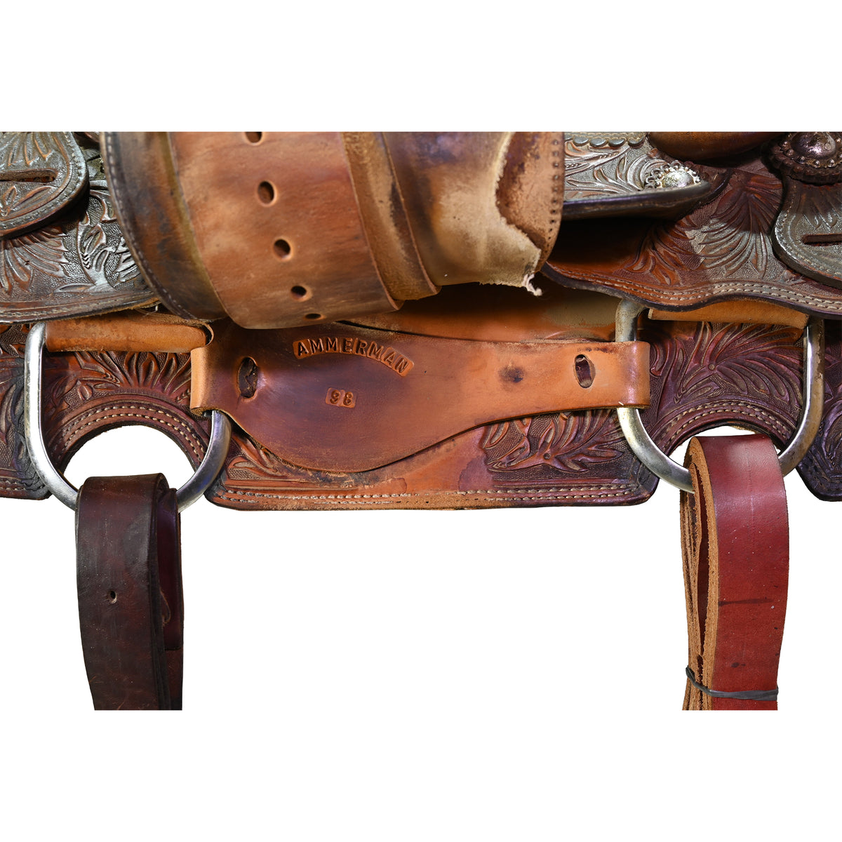SOLD! Used 14" Ammerman Calf Roping Saddle