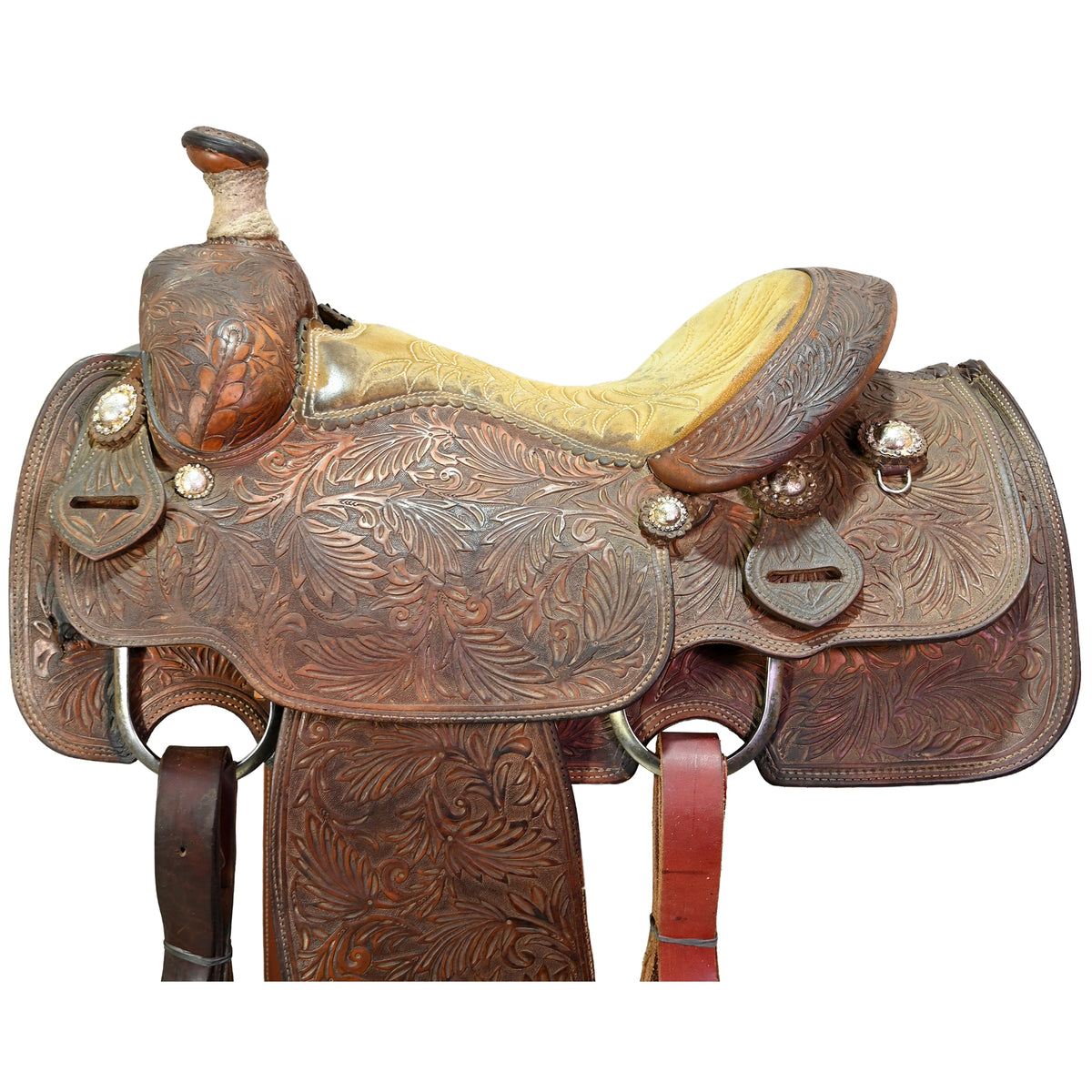 SOLD! Used 14" Ammerman Calf Roping Saddle