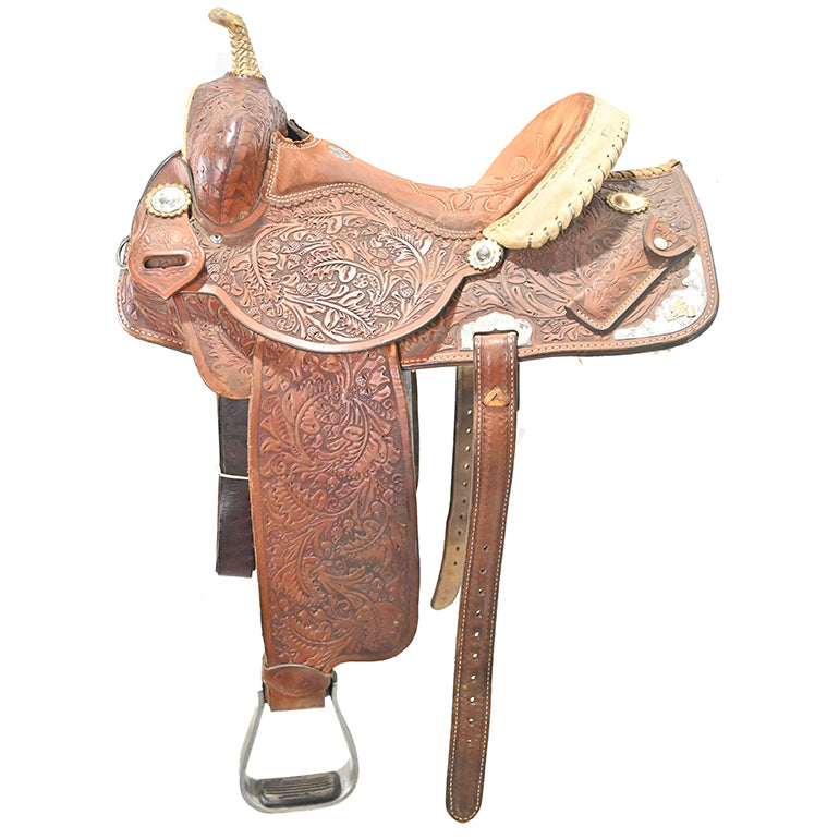 Used 14" Double J  Barrel Racing Saddle