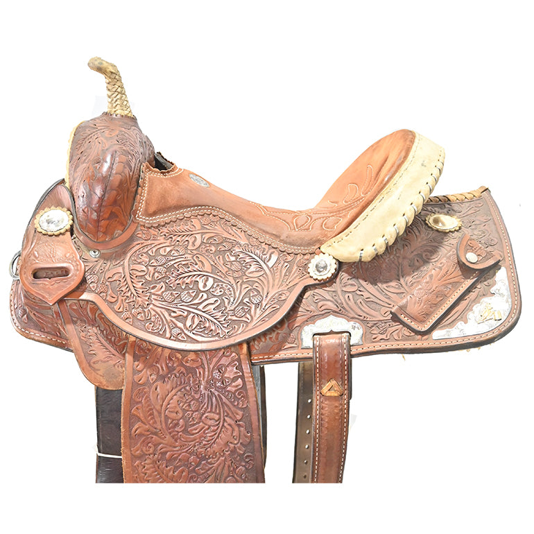 Used 14" Double J  Barrel Racing Saddle