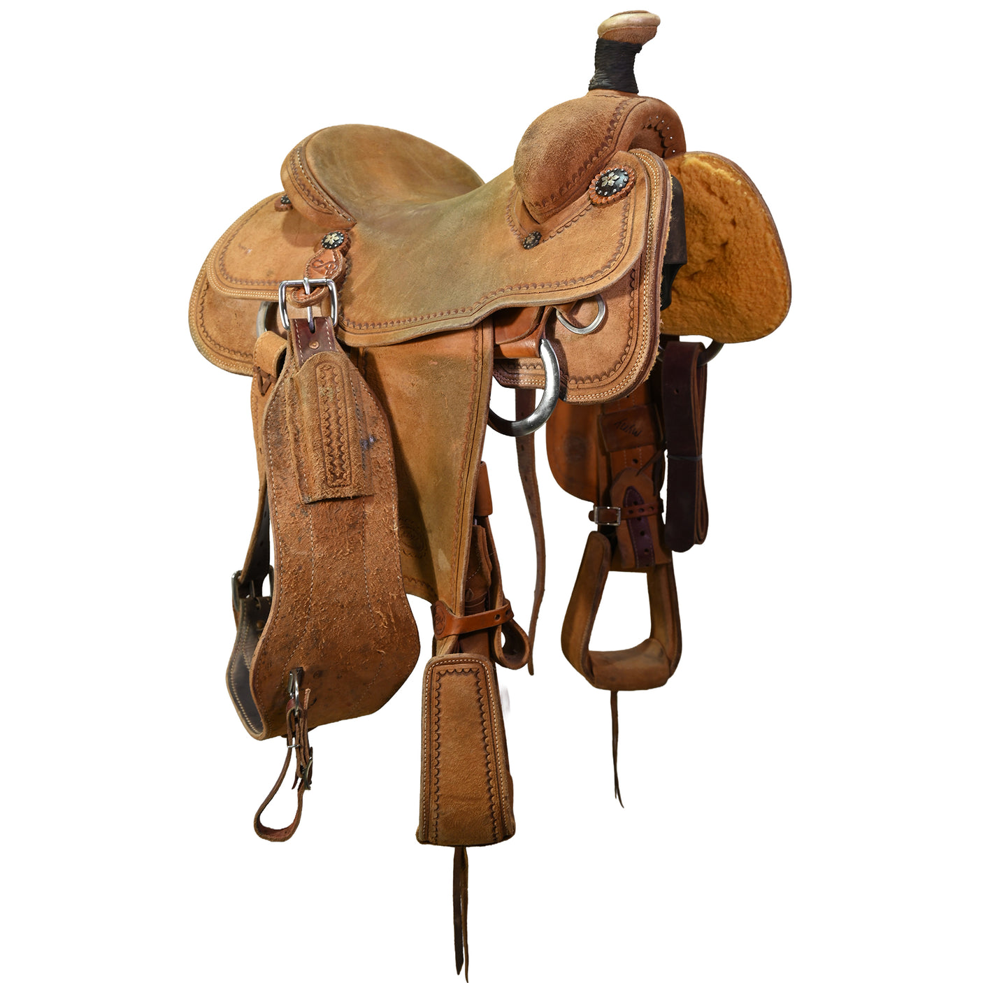 Used 13.5" Teskey's Patrick Smith Team Roping Saddle