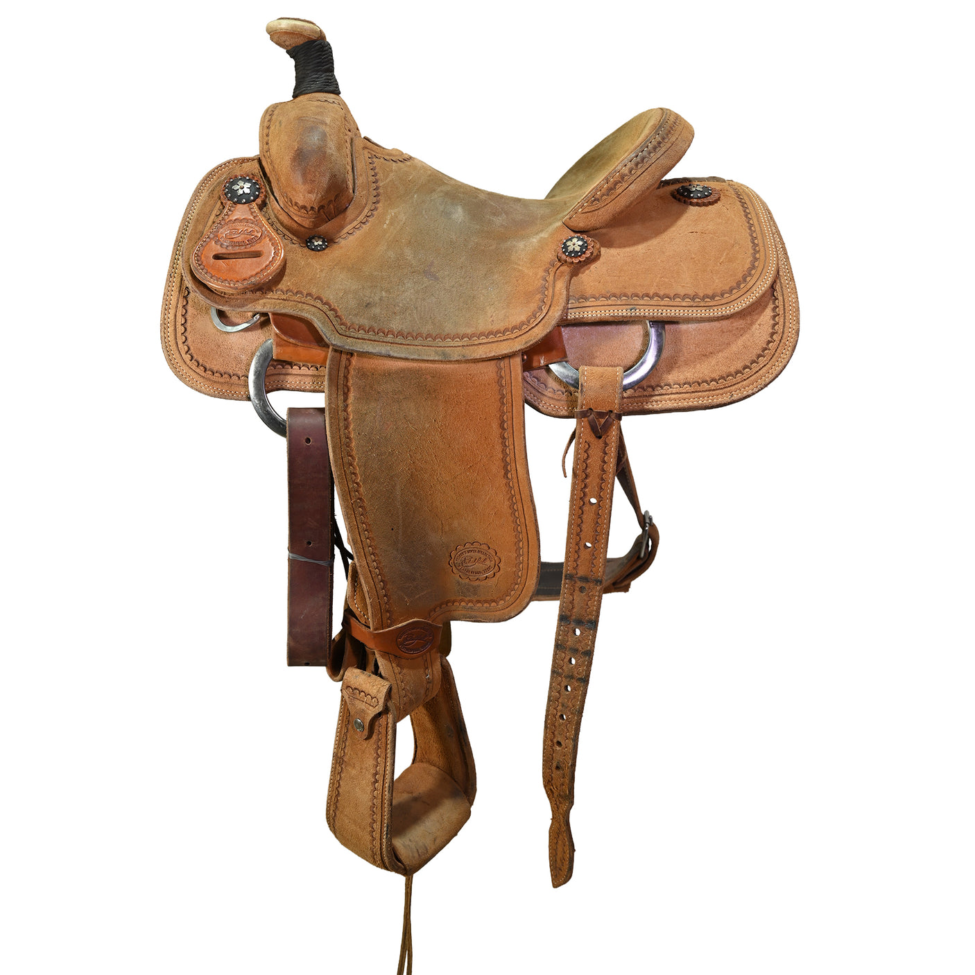 Used 13.5" Teskey's Patrick Smith Team Roping Saddle