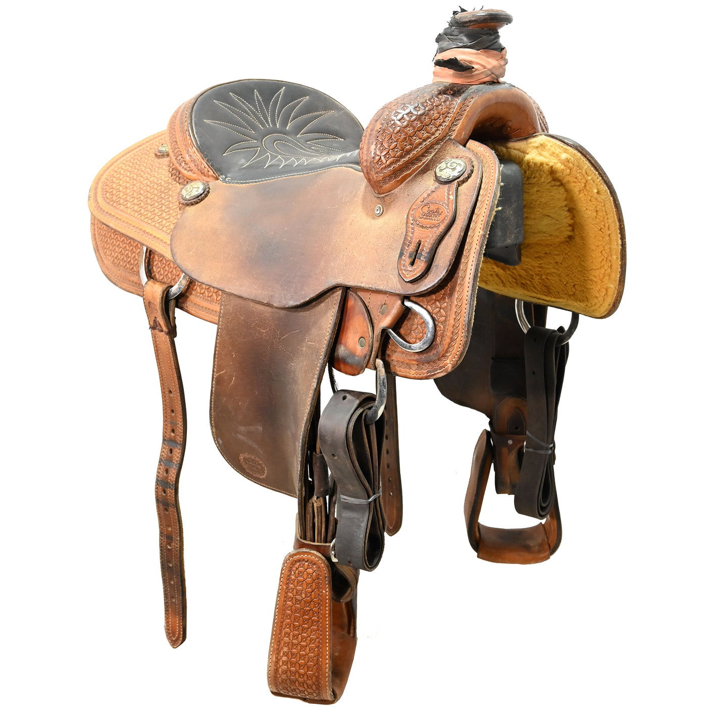 SOLD! Used 15.5" Coats Saddlery Team Roping Saddle