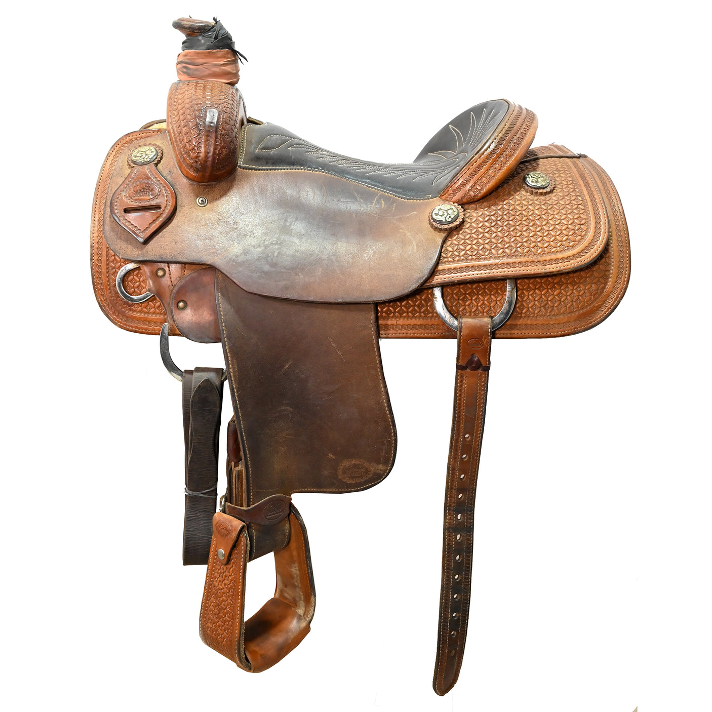 SOLD! Used 15.5" Coats Saddlery Team Roping Saddle