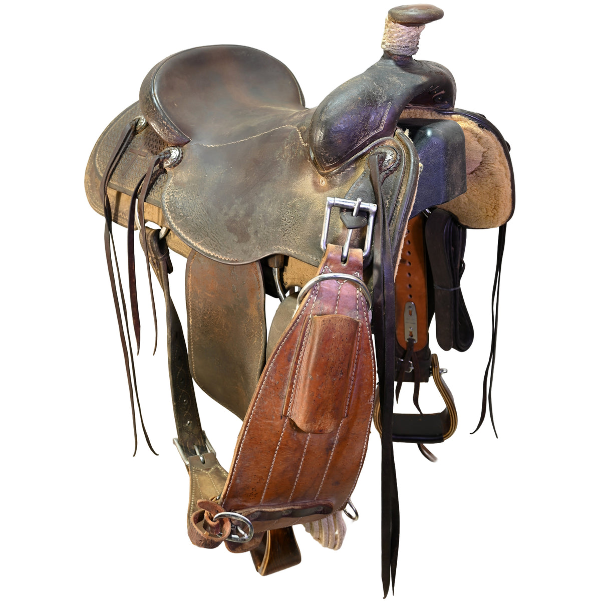 SOLD! Used 15.5" Faith Ranch Roping Saddle
