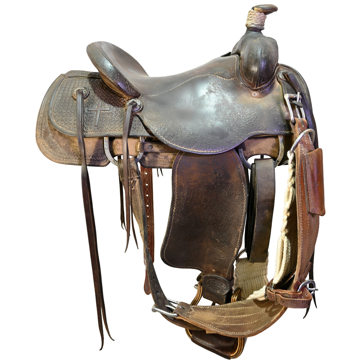SOLD! Used 15.5" Faith Ranch Roping Saddle