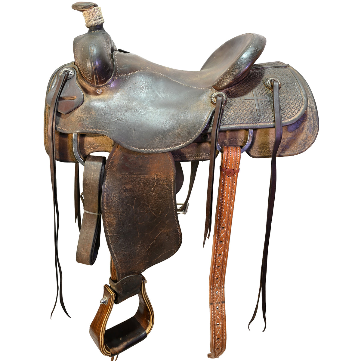 SOLD! Used 15.5" Faith Ranch Roping Saddle
