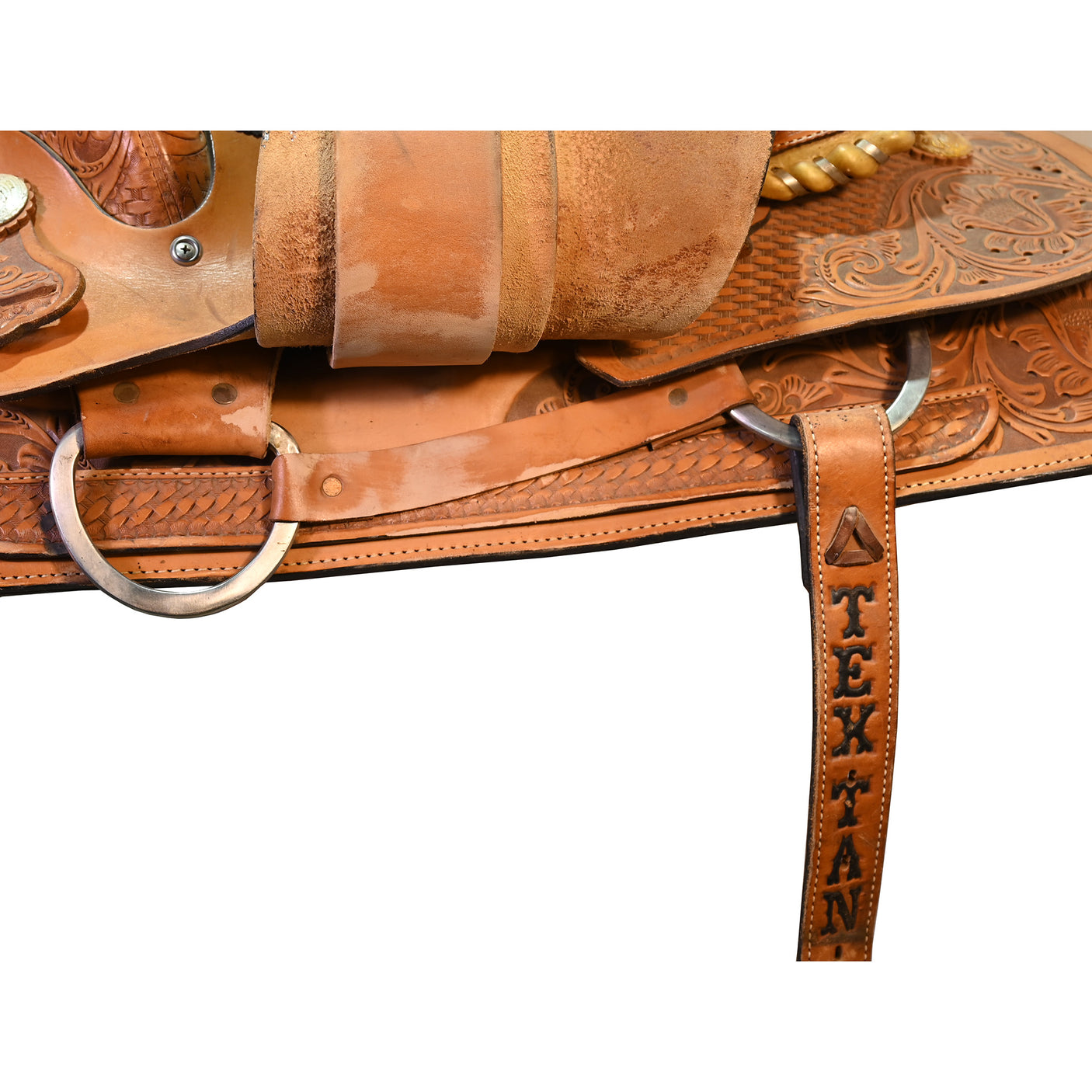 Used 15.5" Hereford Tex Tan Trophy Steer Wrestling Saddle