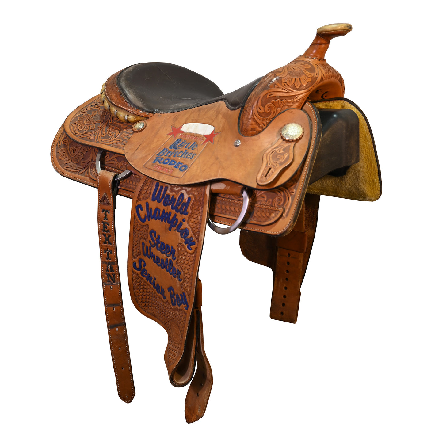 Used 15.5" Hereford Tex Tan Trophy Steer Wrestling Saddle
