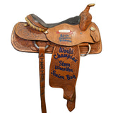 Used 15.5" Hereford Tex Tan Trophy Steer Wrestling Saddle
