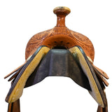 Used 15.5" Hereford Tex Tan Trophy Steer Wrestling Saddle