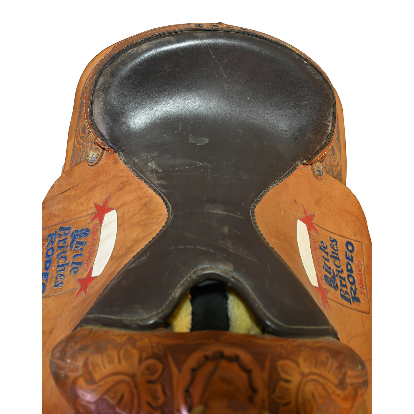 Used 15.5" Hereford Tex Tan Trophy Steer Wrestling Saddle